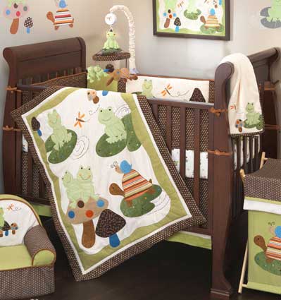 Froggyville 6 Piece Baby Crib Bedding Set by Lambs & Ivy Free Shipping