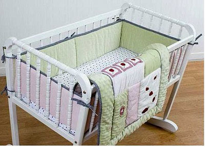 Lady Bug 3 Piece Cradle Bedding Set by Kidsline