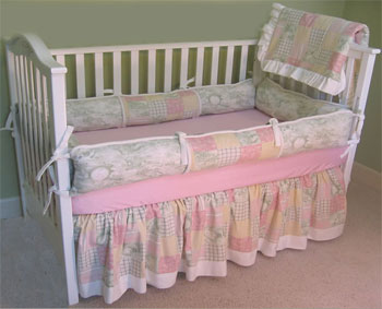 Perfect Patchwork Style A 4-Piece Crib Bedding Set