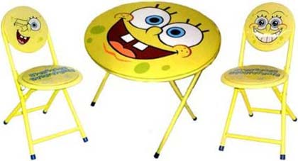 Spongebob Squarepants Folding Table and Chairs Set