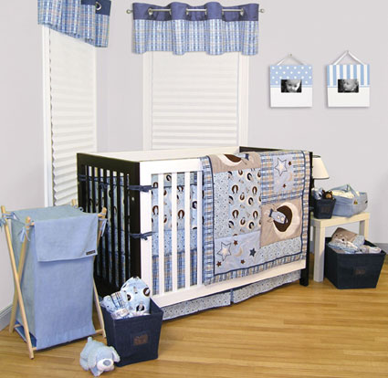 Rockets 4 Pc Crib Bedding Set by Trend Lab Free Shipping