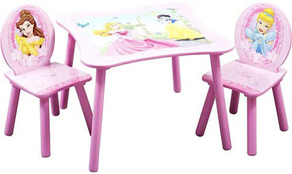 Disney Princess Kids Table and Chairs Set