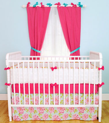 Bloomin' Dahlia 3 Pc Crib Bedding Set