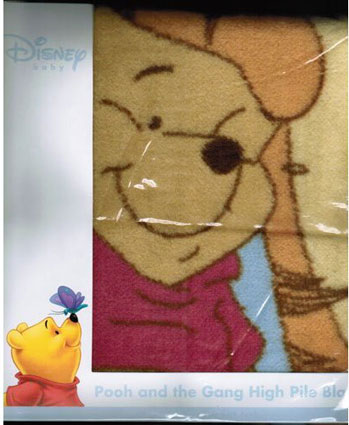 Winnie the Pooh High Pile Baby Blanket