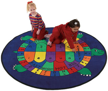 Turtle Time Kids Activity Carpet