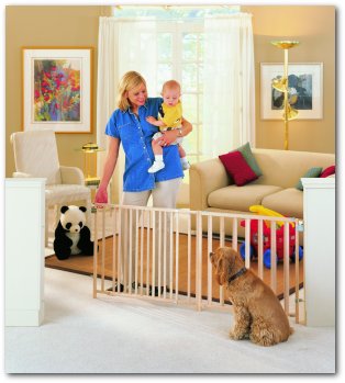 Extra-Wide Expandable Swing Baby Safety Gate