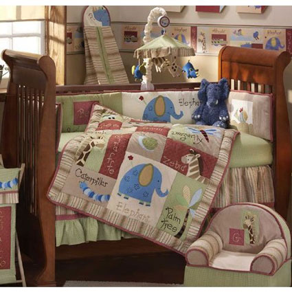 Spelling Bee 5-piece Baby Crib Bedding Set
