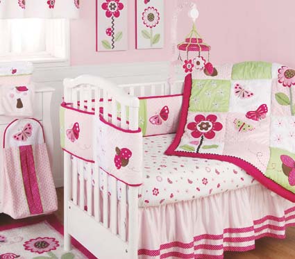 Berry Garden 6 Piece Baby Crib Bedding Set by Kidsline Free Shipping