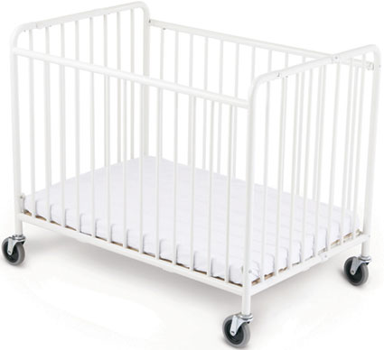 StowAway Compact-Size Steel Folding Crib by Foundations