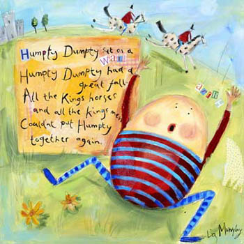 Humpty Dumpty Nursery Giclee Canvas Reproduction Art