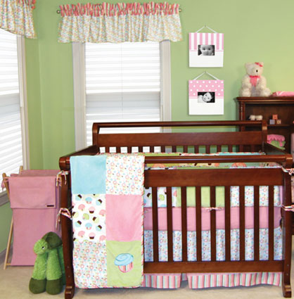 Cupcake 4 Pc Crib Bedding Set by Trend Lab Free Shipping