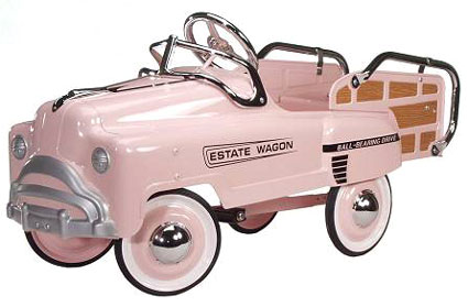 Pink Estate Wagon Kids Pedal Car