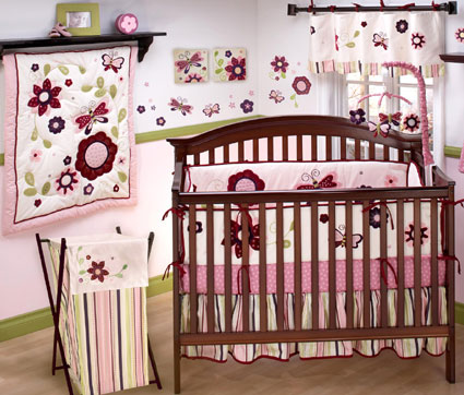 Mystic Garden Nursery Crib Bedding 6-Pc Set by NoJo