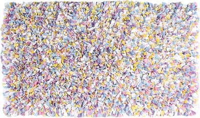 Shaggy Multi-Color Cotton Jersey Kid's Rug