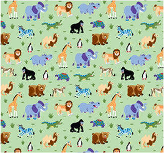 Wild Animals Nap Mat