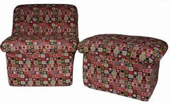 Teen Cloud Chair and Ottoman