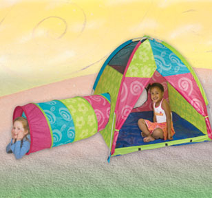 Sugar & Spice Girls 10' Parachute, Tent & Tunnel Set