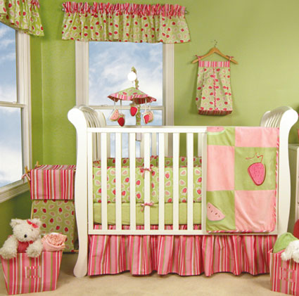 Juicie Fruit 4 Pc Crib Bedding Set Free Shipping