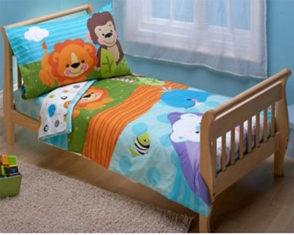 Precious Planets Toddler Bedding 4 Pc Set by Fisher Price