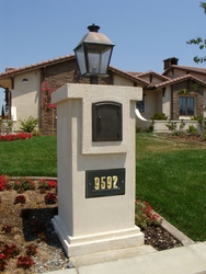 Manchester Stucco Column Mailbox Manchester Stucco Column Mailbox