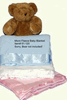 Heritage Micro Fleece Baby Blanket with Satin Trim