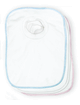 White Cotton Terry Pullover Style Toddler Bib