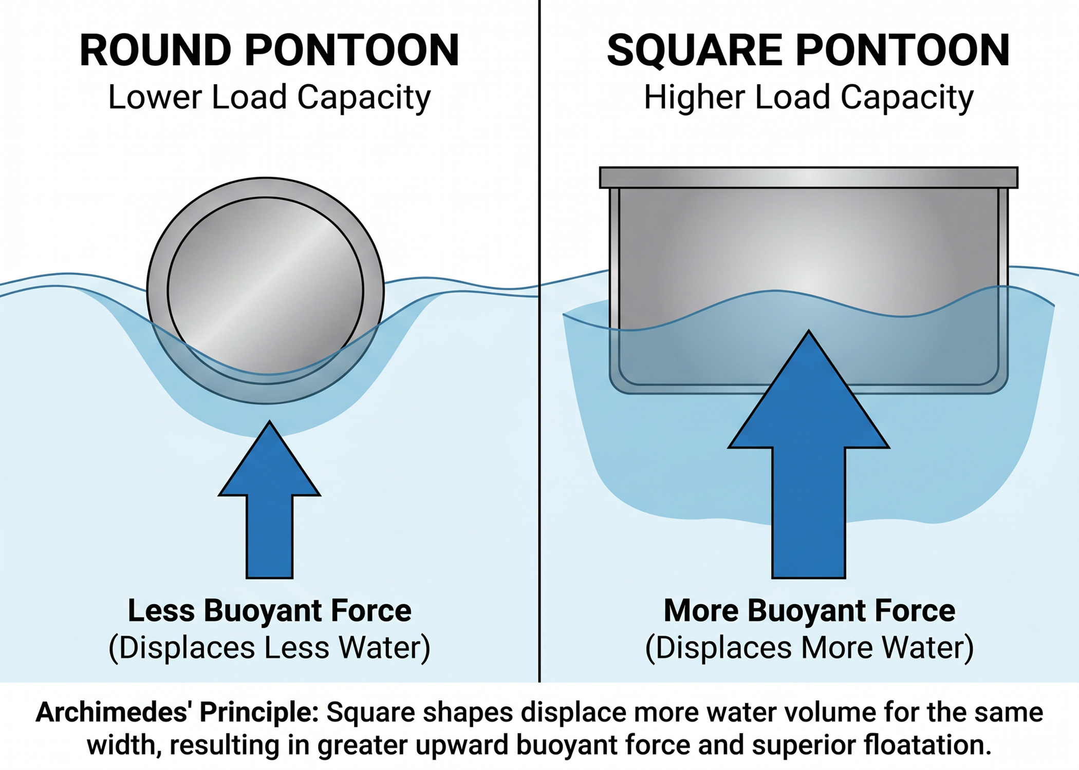 Square Pontoon Benefits