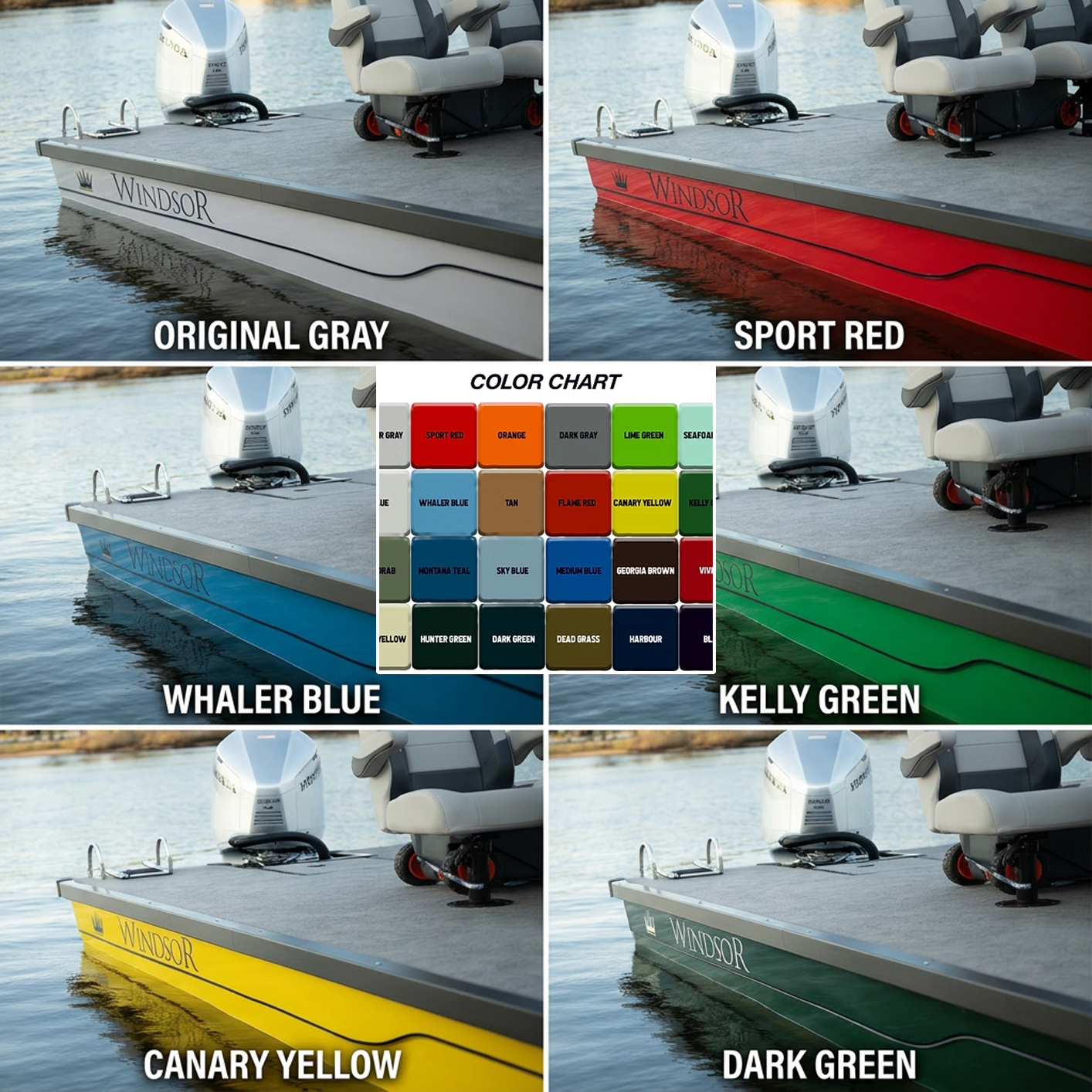Pontoon Color Chart