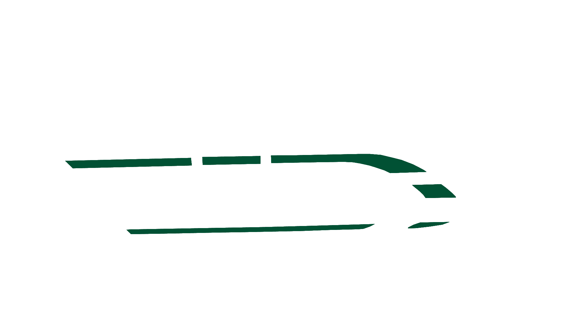 Stripe 1 Forest Green