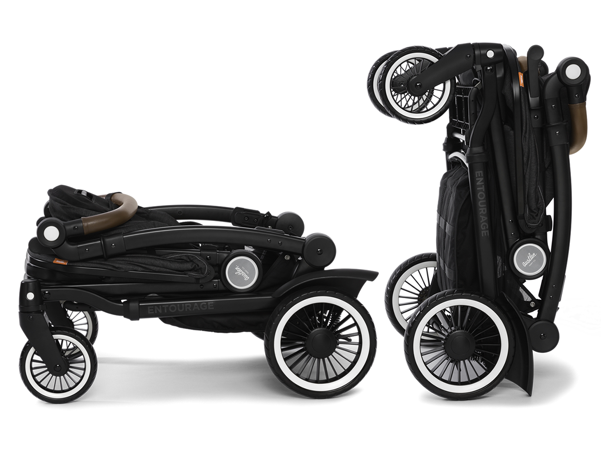 Austlen Entourage Stroller & Sit+Stand Jump Seat - Black / Black -Babyzen || Baby Jogger Shop austlenentourage fold