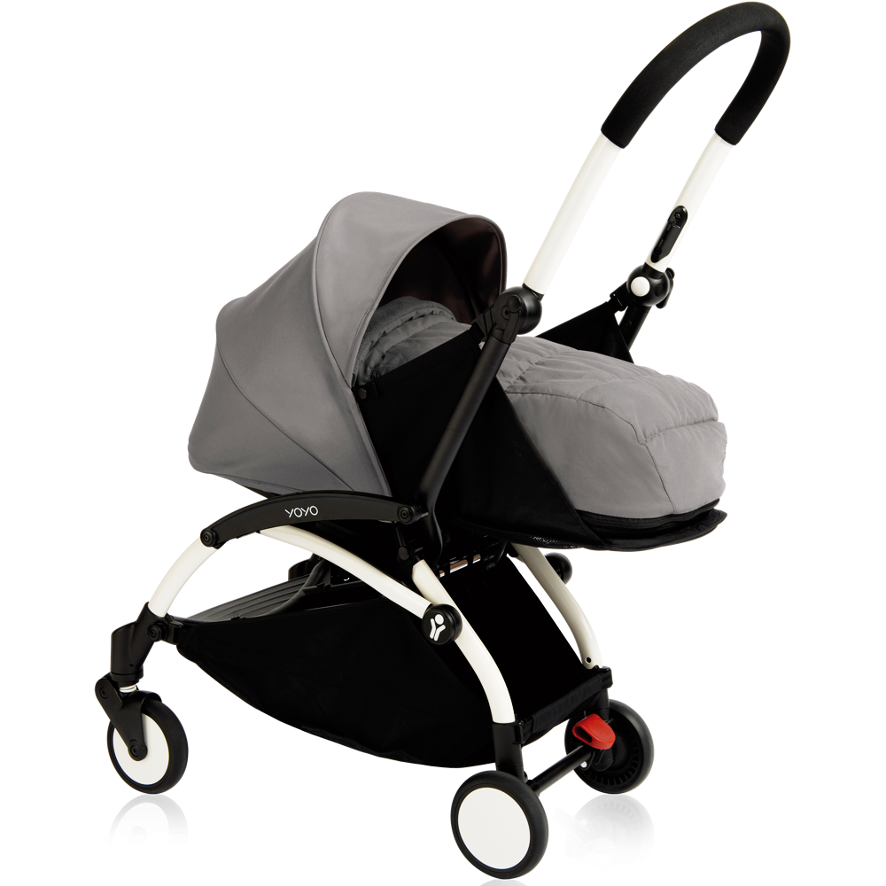 Babyzen Yoyo+ 6+ Compact Stroller - White / Air France Blue -Graco Store babyzenyoyoplus newborn