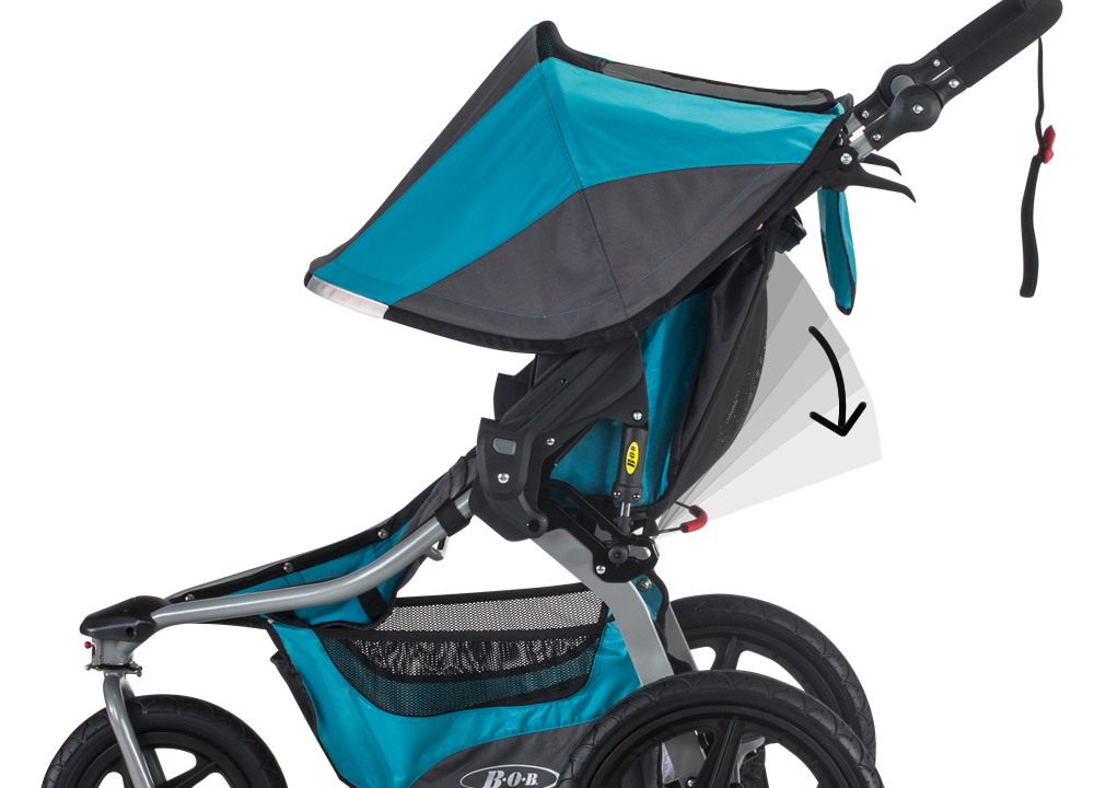BOB Revolution Flex 2.0 Single Jogging Stroller - Lagoon 16 BOB Revolution Flex 2.0 Single Jogging Stroller - Lagoon -Stroller Promotion Store bobrevolutionflex recline