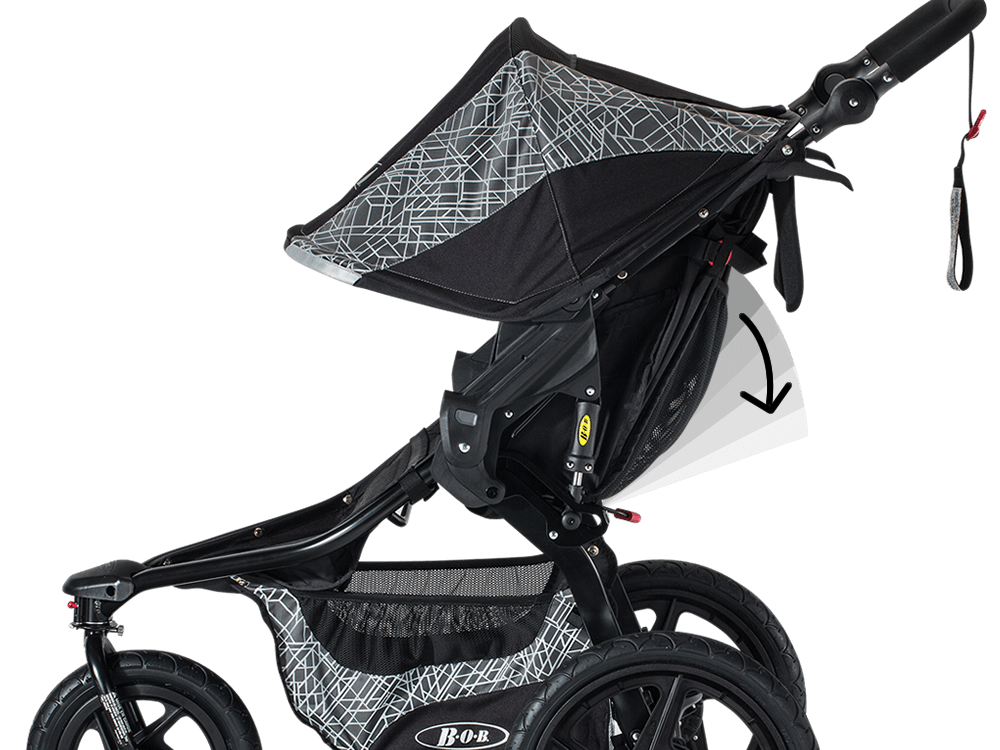 BOB Revolution Flex 2.0 Single Jogging Stroller - Lunar 18 BOB Revolution Flex 2.0 Single Jogging Stroller - Lunar -Stroller Promotion Store bobrevolutionflexlunar recline