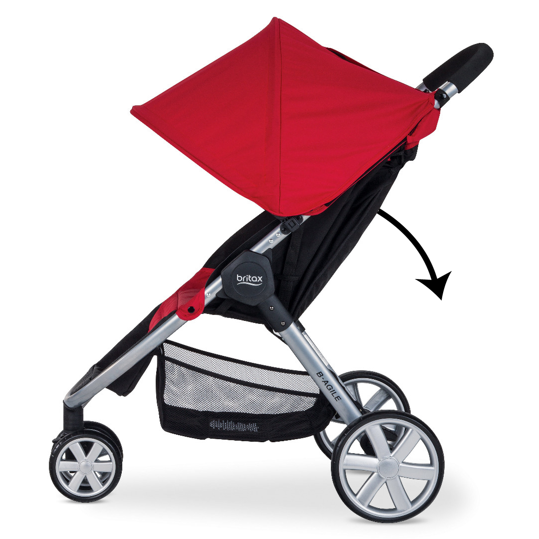 Britax B-Agile 3 & B-Safe Gen2 Travel System Bundle - Black / Eclipse Black -Graco Store britaxbagile3 recline