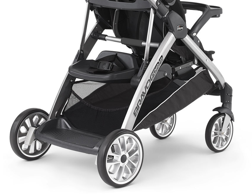 Chicco BravoFor2 Stroller - Champagne -Babyzen || Baby Jogger Shop chiccobravofor2 basket