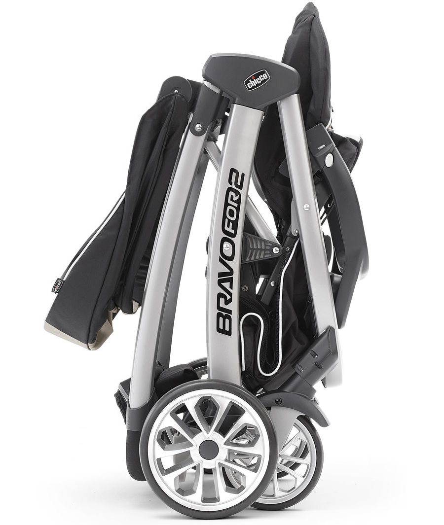 Chicco BravoFor2 Stroller - Champagne -Babyzen || Baby Jogger Shop chiccobravofor2 fold