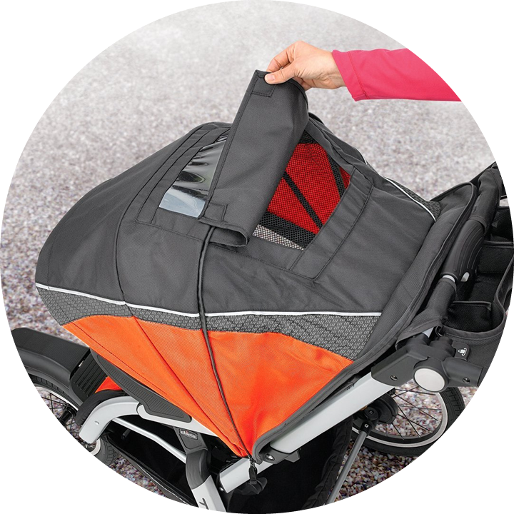 Chicco TRE Performance Jogging Stroller ? Radius -Stroller Promotion Store chiccotrefeatures canopy