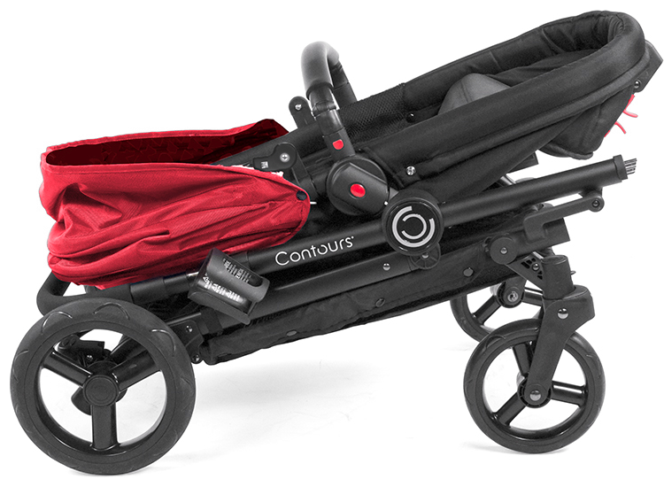 Contours Bliss 4-in-1 Convertible Stroller - Crimson -Stroller Promotion Store contoursbliss fold