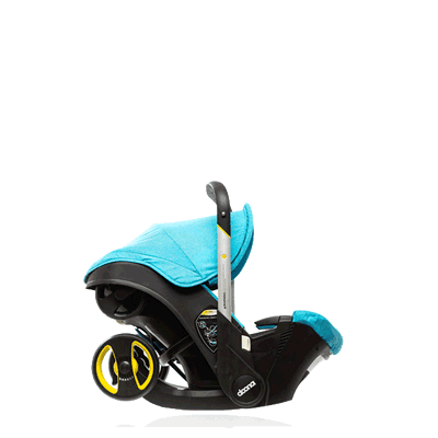 Doona Infant Car Seat + Accessory Bundle - Sweet (Pink) -Graco Store doonafeatures fold2