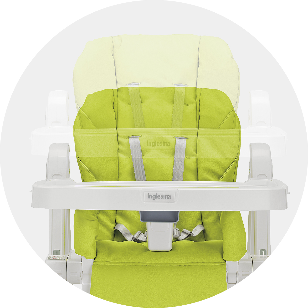 Inglesina Gusto Highchair - Cream -Stroller Promotion Store inglesinagusto2016 heightadjustable