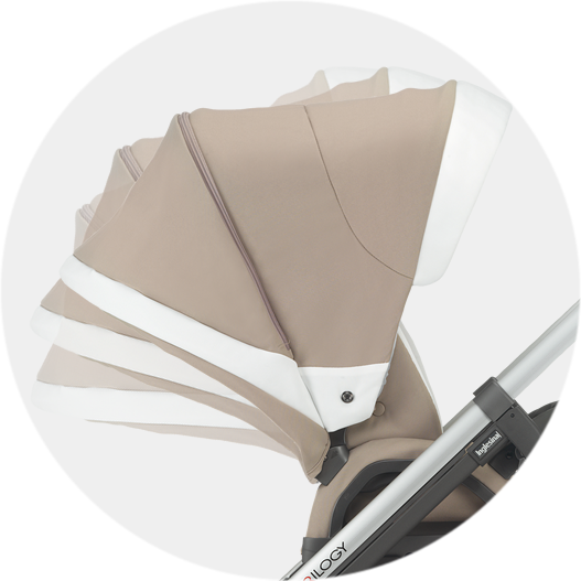 Inglesina Trilogy Stroller - Jeans -Stroller Promotion Store inglesinatrilogyfeatures recline