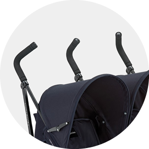 Inglesina 2014 Twin Swift Stroller - Chili (Albee Exclusive) -Stroller Promotion Store inglesinatwinswiftfeatures ergonomichandles