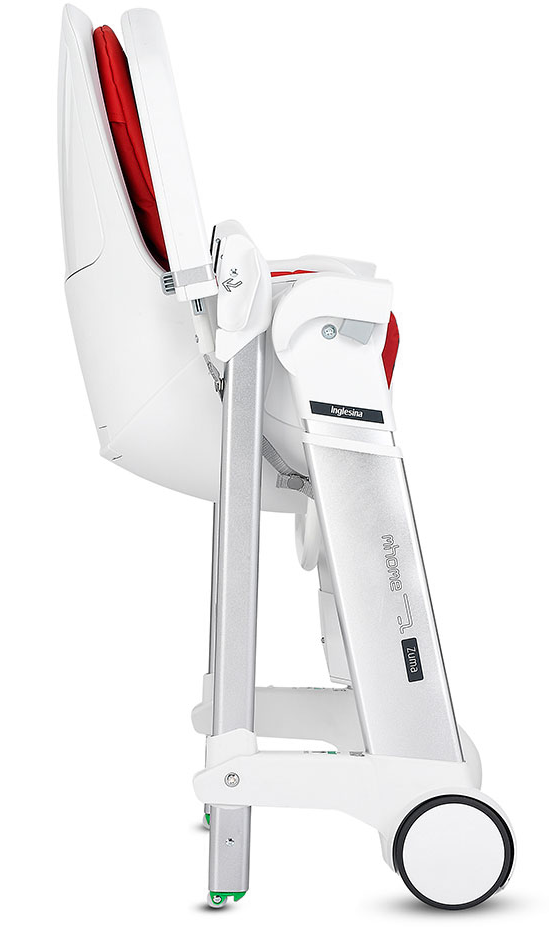 Inglesina Zuma High Chair - White/Lime -Stroller Promotion Store inglesinazuma fold