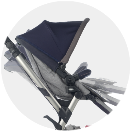 Backrest can be adjusted to 3 recline positions