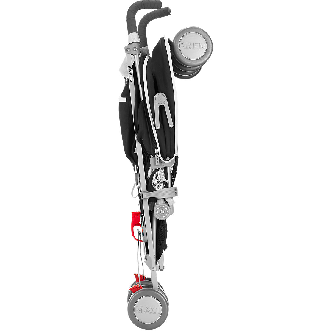 Maclaren 2016/2017 Globetrotter Umbrella Stroller - Black/White -Babyzen || Baby Jogger Shop maclarenglobetrotter fold