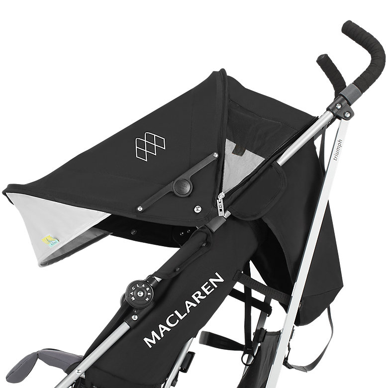 Maclaren 2016/2017 Triumph Umbrella Stroller - Black/Charcoal -Stroller Promotion Store maclarentriumph canopy