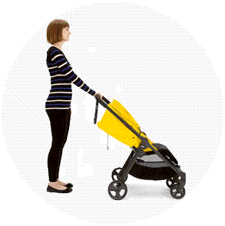 Mamas & Papas Armadillo Stroller - Coral Pink -Graco Store mamasandpapasarmadillofeatures fold2