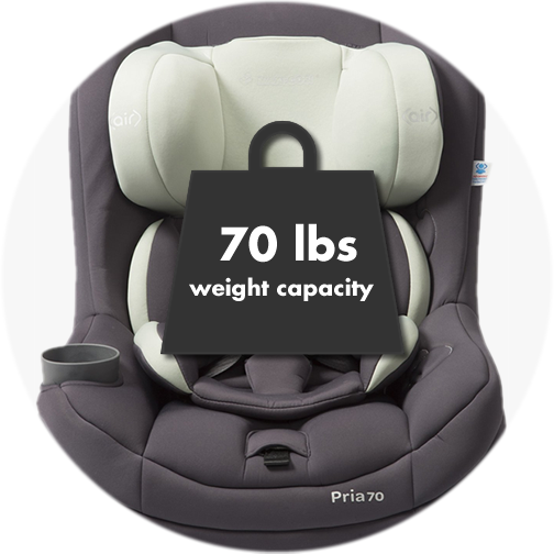 Maxi-Cosi Maxi Cosi Pria 70 Convertible Car Seat - Walnut -Graco Store maxicosipriafeatures 70lbs