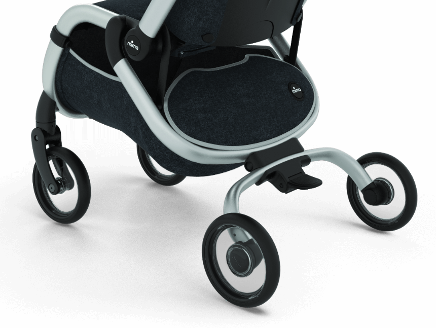 Mima Zigi Compact Stroller - Midnight Blue -Stroller Promotion Store mimazigi wheels