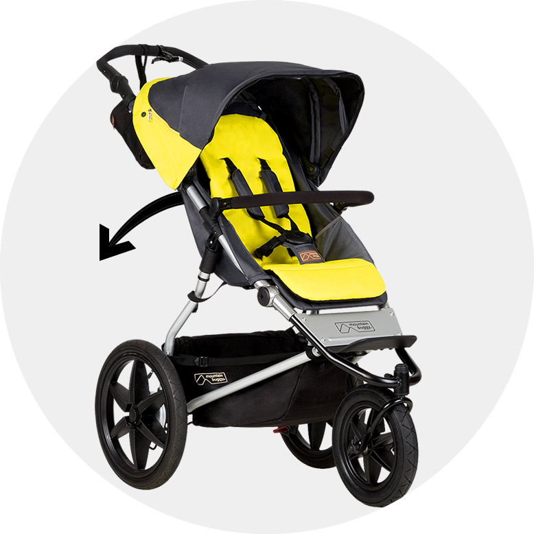 Mountain Buggy Terrain Stroller - Solus -Stroller Promotion Store mountainbuggyterrainfeatures recline